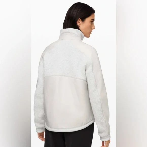 Lululemon Go Cozy Jacket  Heathered Ceramic  size 4 - Picture 6 of 14